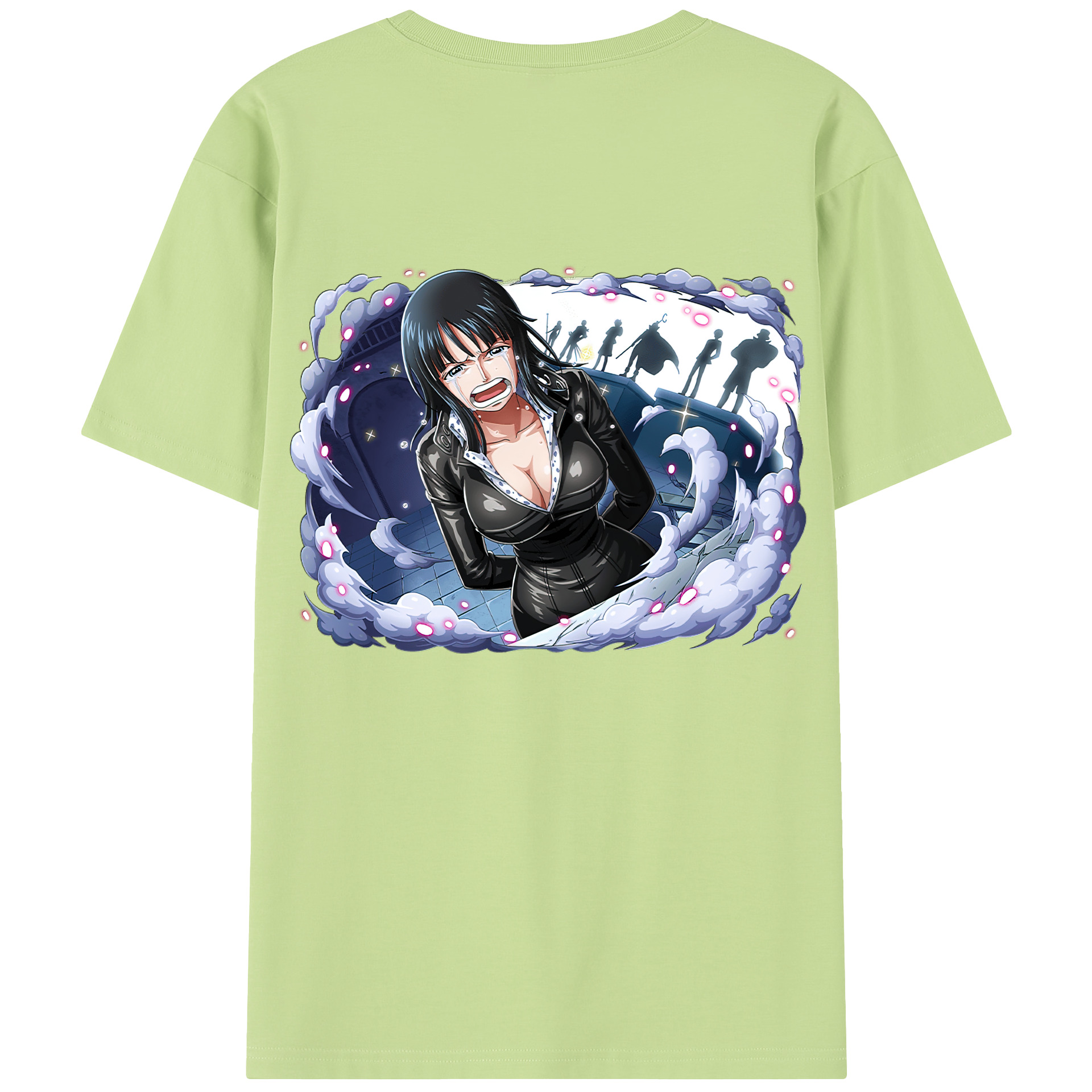 ワンピース ニコ・ロビン ONE PIECE Nico Robin 綿100％半袖Tシャツ（背面プリント）